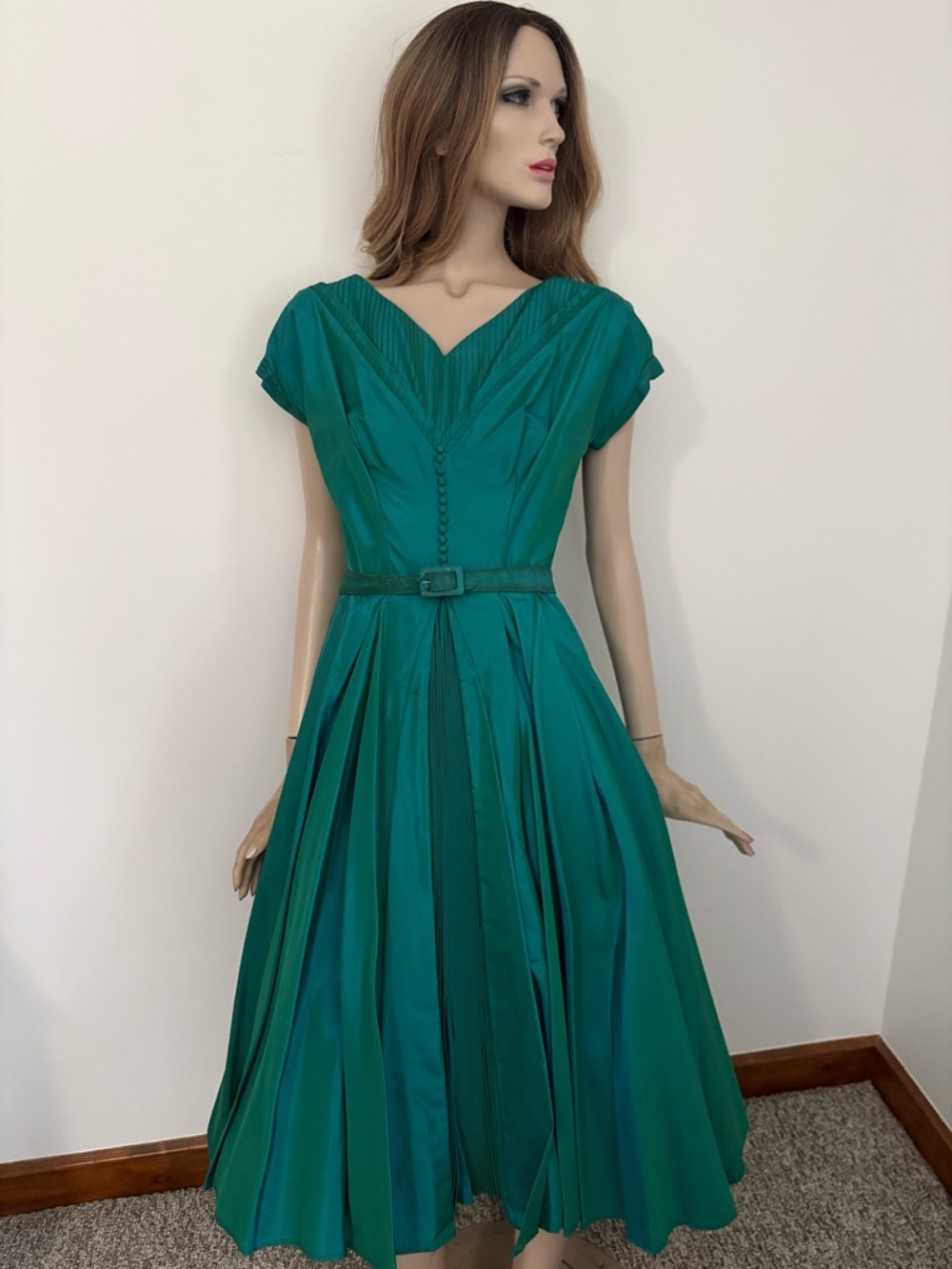 Vintage 1950s Vixen Bombshell dress Dance Original Fred Perlburg - Picture 15 of 16